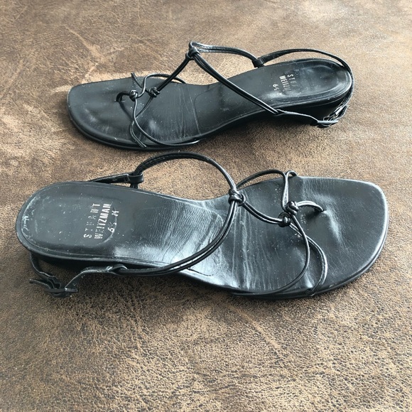 💥LAST PRICE DROP!!!💥 STUART WEITZMAN -6.5- Dressy, Strappy Sandals in black - Picture 7 of 12